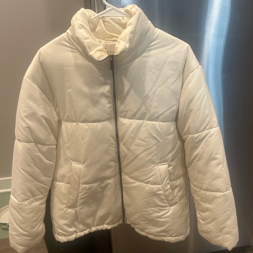 A New Day white Puffer Jacket